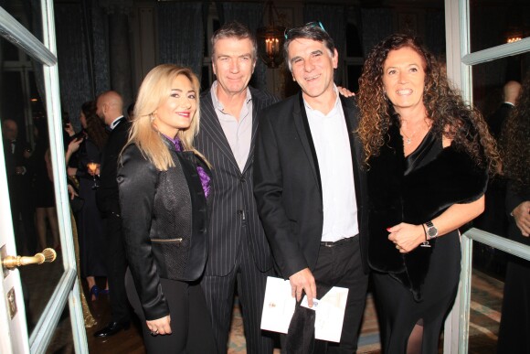 Philippe Caroit, Tex et sa femme Béatrice - Dîner de la 42ème édition du Prix The Best au cercle de l'union interaliée à Paris le 25 janvier 2019. © Philippe Baldini/Bestimage