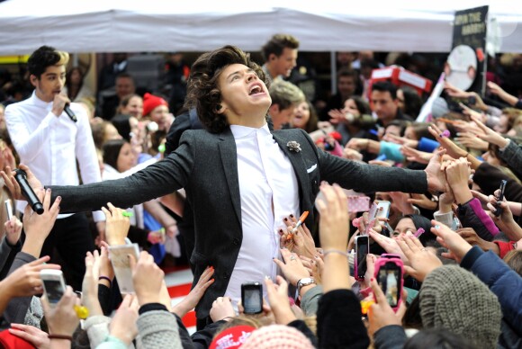 Niall Horan, Zayn Malik, Liam Payne, Harry Styles, Louis Tomlinson - Le groupe One Direction sur le plateau du Today Show à New York. Novembre 2012.
