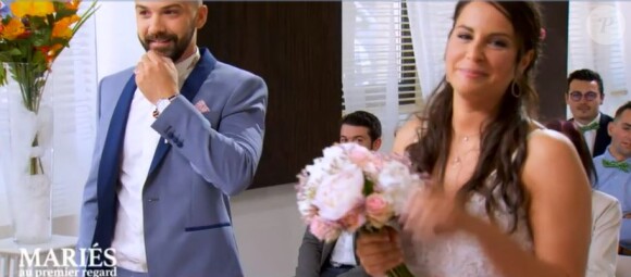 Mariage de Marlène et Kevin dans "Mariés au premier regard 3" - M6, 11 février 2019