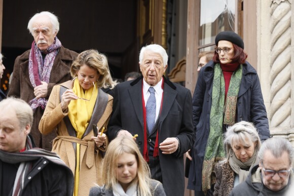 Obsèques de Michel Legrand en la cathédrale orthodoxe Saint-Alexandre-Nevsky à Paris, le 1er février 2019.