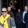 Céline Dion quitte l'hôtel de Crillon pour se rendre à l'hôtel Plaza Athénée à Paris le 29 janvier 2019 où elle doit tourner une publicité l'Oréal.