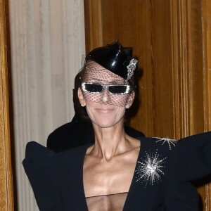 Céline Dion en route pour les Folies Bergère à Paris le 25 janvier 2019.