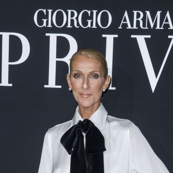 Celine Dion au photocall du défilé de mode Haute-Couture printemps-été 2019 "Giorgio Armani Prive Haute Couture" à Paris. Le 22 janvier 2019 © Olivier Borde / Bestimage