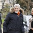 Patrick Prejean et sa femme Viviane - Arrivées au théâtre Marigny pour l'hommage à Michel Legrand à Paris le 1er février 2019.