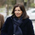 Anne Hidalgo, maire de Paris - Arrivées au théâtre Marigny pour l'hommage à Michel Legrand à Paris le 1er février 2019.