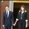 Nicolas Sarkozy et Carla Bruni à Madrid, avril 2009.