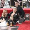 Pink, son mari Carey Hart avec leurs enfants Jameson Moon Hart et Willow Sage Hart - La chanteuse Pink (Alecia Beth Moore) reçoit son étoile sur le Walk of Fame à Hollywood, Los Angeles, le 5 février 2019.