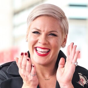 La chanteuse Pink (Alecia Beth Moore) reçoit son étoile sur le Walk of Fame à Hollywood, Los Angeles, le 5 février 2019.