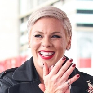 La chanteuse Pink (Alecia Beth Moore) reçoit son étoile sur le Walk of Fame à Hollywood, Los Angeles, le 5 février 2019.