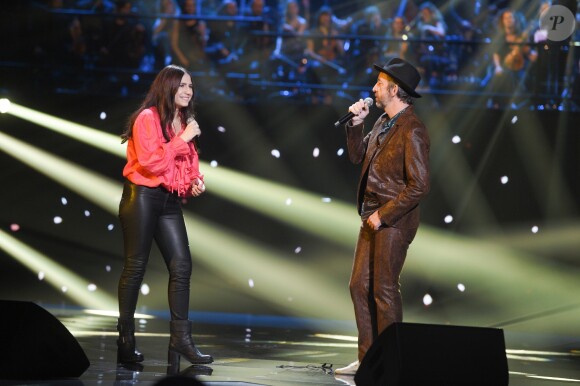 Izïa Higelin, Arthur H lors de la cérémonie des 34e Victoires de la Musique à la Seine Musicale, Boulogne Billancourt le 8 février 209. © Coadic Guirec / Bestimage