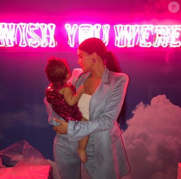 Kylie Jenner et sa fille Stormi à la grande fête organisée le 9 février 2019 pour son premier anniversaire.
