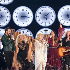 Katy Perry, Little Big Town, Miley Cyrus et Kacey Musgraves et Dolly Parton interprètent "9 to 5" en hommage à Dolly Parton - 61e édition des GRAMMY Awards à Los Angeles, le 10 février 2019.