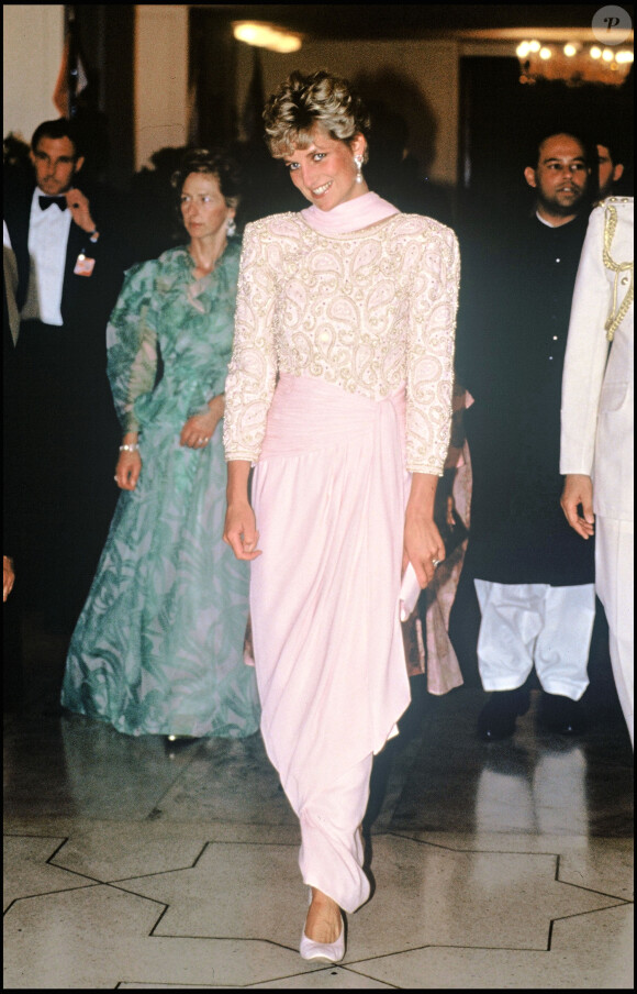 Lady Diana au Pakistan en 1991.