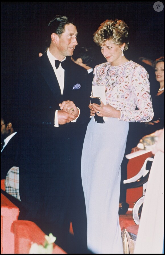 Lady Diana et le prince Charles en 1992.