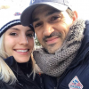 Jean-Pascal Lacoste et sa chérie Delphine Tellier à Urrugne en Aquitaine, le 11 février 2019.