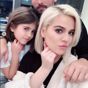 Penelope Disick, son père Scott Disick et sa tante Khloé Kardashian. Février 2019.