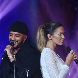 Slimane et Vitaa - Enregistrement de l'émission "Les années bonheur" présentée par P.Sébastien, diffusée le 16 février sur France 2. Le 5 février 2019 © Giancarlo Gorassini / Bestimage