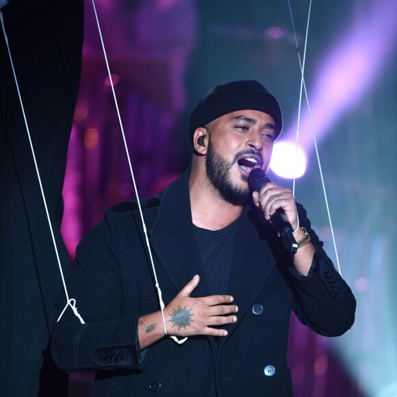 Slimane - Enregistrement de l'émission "Les années bonheur" présentée par P.Sébastien, diffusée le 16 février sur France 2. Le 5 février 2019 © Giancarlo Gorassini / Bestimage