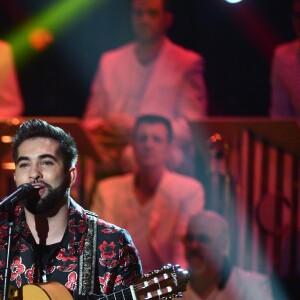 Kendji Girac - Enregistrement de l'émission "Les années bonheur" présentée par P.Sébastien, diffusée le 16 février sur France 2. Le 5 février 2019 © Giancarlo Gorassini / Bestimage