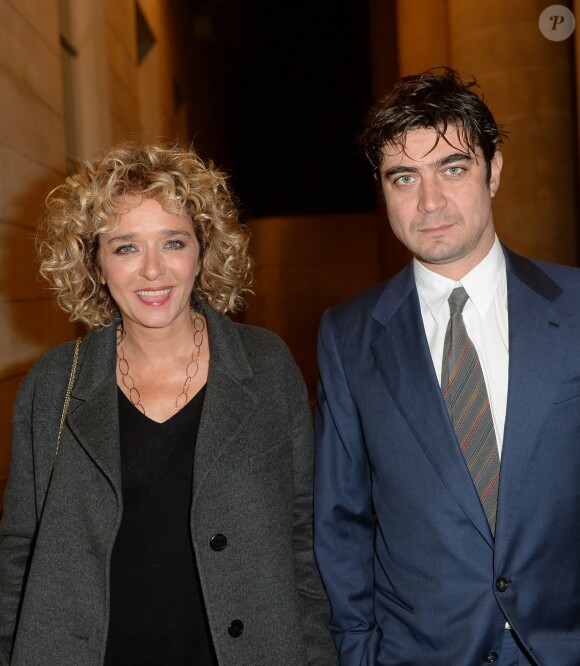 Semi-exclusif - Valeria Golino et Riccardo Scamarcio - Présentation du film "Euforia" de Valeria Golino à l'ambassade d'Italie à Paris, France, le 10 janvier 2018. © Veeren/Bestimage