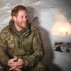 Le prince Harry, duc de Sussex, assiste à des manoeuvres militaires par grand froid à l'occasion des 50 ans du Commando Helicopter Force à Bardufoss, Norvège le 14 février 2019.