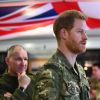 Le prince Harry, duc de Sussex, rejoint les marins des forces d'élite britanniques "Commando Helicopter Force and Joint Helicopter Command" qui vont prendre part à un exercice militaire grandeur-nature, à Bardufoss, Norvège, le 14 février 2019.