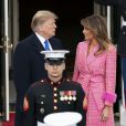 Le président Donald Trump et la First lady Melania Trump à la Maison Blanche, Washington le 13 Février 2019.