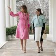 La First Lady Melania Trump et la femme du président colombien Maria Juliana Ruiz Sandoval à la Maison Blanche le 13 Février 2019.