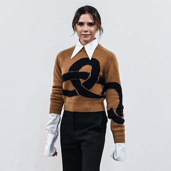 La styliste Victoria Beckham - Défilé de mode prêt-à-porter automne-hiver 2019/2020 "Victoria Beckham" lors de la London Fashion Week à Londres le 17 Février 2019.