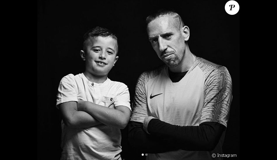 Franck Ribéry et son fils Seïf el Islam, photo Instagram ...