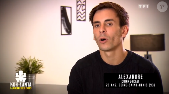 Alexandre, candidat de "Koh-Lanta, la guerre des chefs" (TF1).
