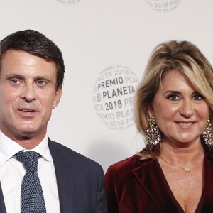 Manuel Valls et sa compagne Susanna Gallardo - Soirée "Los Premios Planeta 2018 awards" à Barcelone en Espagne le 15 octobre 2018.