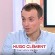 Hugo Clément répond aux accusations de harcèlement proférées par une ancienne camarade de classe le 21 février 2019 sur le plateau de "C à vous" (France 5).