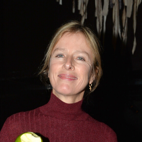 Karin Viard au concert privé du chanteur Christophe lors du Festival des Bains à Paris le 21 février 2019. A l'invitation de Jean-Pierre Marois, propriétaire des Bains, Christophe a donné un concert au Roxo, le restaurant du club. © Veeren/Bestimage