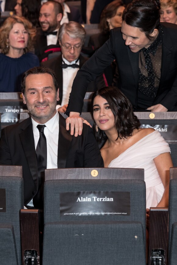Gilles Lellouche et Leïla Bekhti lors de la 44e cérémonie des César à la salle Pleyel à Paris le 22 février 2019 © Borde-Jacovides / Bestimage