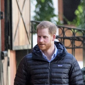 Le prince Harry, duc de Sussex et Meghan Markle (enceinte), duchesse de Sussex en visite à la Fédération Royale Marocaine de Sports Equestres à Rabat, lors de leur voyage officiel au Maroc. Le 25 février 2019