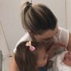 Alexia Mori pose avec ses filles Louise et Margot - Instagram, 10 septembre 2018