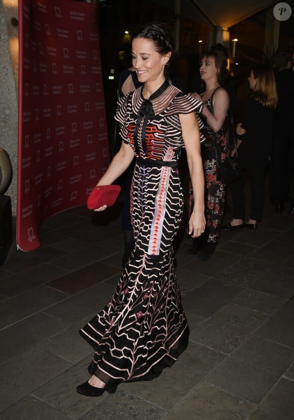 Pippa Middleton arrive à la soirée "The Beating Hearts Ball" à Londres, le 27 février 2019.