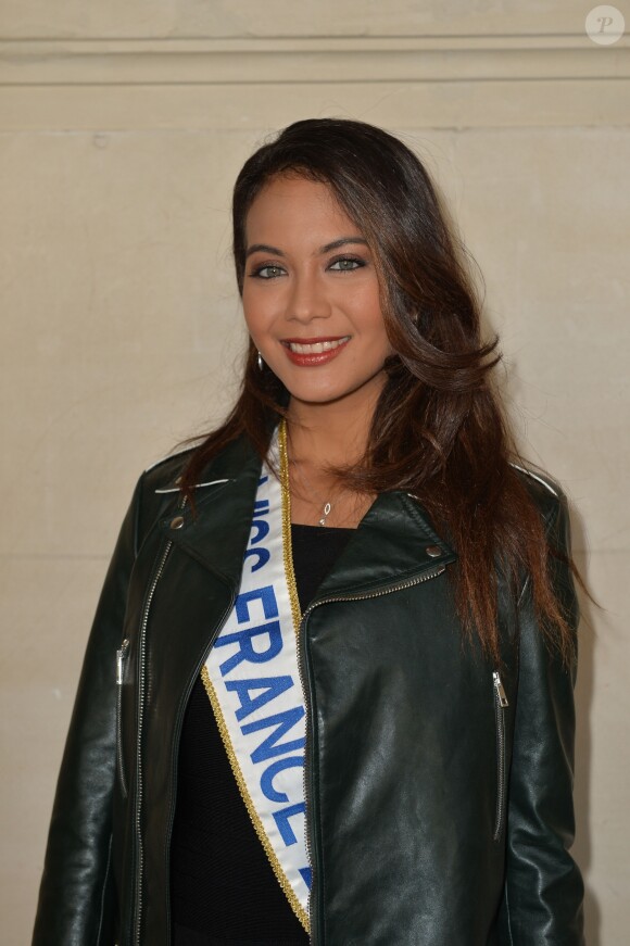 Vaimalama Chaves, Miss France 2019 - Photocall du défilé de mode Prêt-à-Porter automne-hiver 2019/2020 "Guy Laroche" à Paris. Le 27 février 2019 © Veeren-CVS / Bestimage