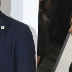 La reine Letizia d'Espagne affichait un look très rock, en robe en cuir et cheveux coiffée en queue-de-cheval, le 28 février 2019 pour inaugurer en compagnie de son mari le roi Felipe VI et du président péruvien Martin Alberto Vizcarra Cornejo le 38e Salon international d'art contemporain ARCOmadrid à l'Ifema.