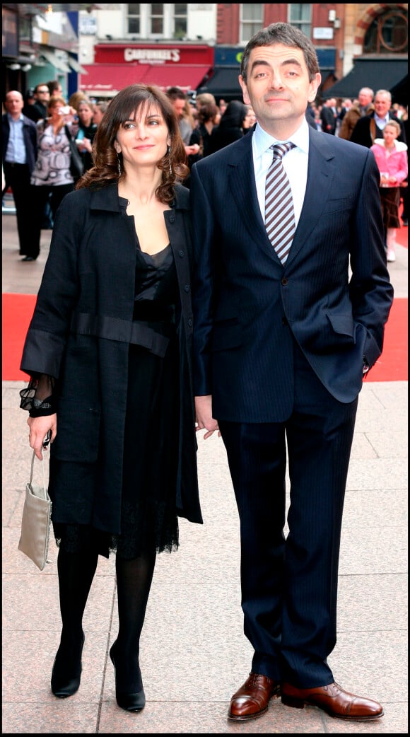 Rowan Atkinson et Sunetra Sastry à Londres en 2007