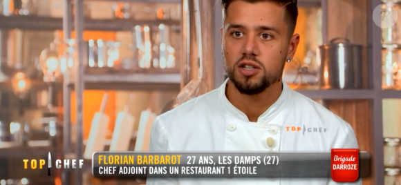 Florian lors du cinquième épisode de "Top Chef" saison 10, diffusé le 6 mars 2019 sur M6.