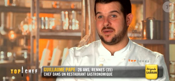 Guillaume lors du cinquième épisode de "Top Chef" saison 10, diffusé le 6 mars 2019 sur M6.