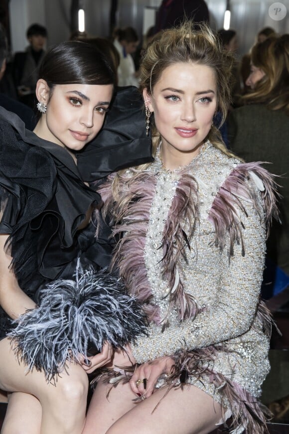 Sofia Carson, Amber Heard - Photocall du défilé de mode Prêt-à-Porter automne-hiver 2019/2020 "Giambattista Valli" à Paris. Le 4 mars 2019 © Olivier Borde / Bestimage
