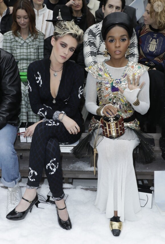 Kristen Stewart et Janelle Monáe - People au défilé de mode Prêt-à-Porter automne-hiver 2019/2020 "Chanel" à Paris. Le 5 mars 2019 © Olivier Borde / Bestimage
