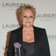 Muriel Robin (Laurier d'interprétation féminine pour son rôle dans "Jacqueline Sauvage : c'était lui ou moi") - 24ème cérémonie des Lauriers de l'Audiovisuel au théâtre Marigny à Paris, le 11 février 2019. © Coadic Guirec/Bestimage