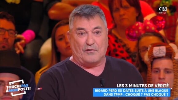 Jean-Marie Bigard révèle être en froid avec Muriel Robin suite à sa blageu sur la déchirure, le 5 mars 2019 dans "TPMP" sur C8.