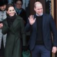 Le prince William, duc de Cambridge, et Kate Catherine Middleton, duchesse de Cambridge, à la sortie de la Blackpool Tower à Blackpool. Le 6 mars 2019