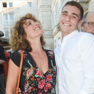 Elsa Lunghini et son fils Luigi Kröner lors du premier jour de la 11ème édition du festival du Film Francophone d'Angoulême, France, le 21 août 2018. © Coadic Guirec/Bestimage