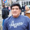 Info - Diego Maradona Junior enfin reconnu comme fils de Diego Maradona à l'âge de 29 ans - Maradona - Exclusif - Le prince Ali de Jordanie, troisième fils du roi Hussein, et demi-frère du roi Abdallah II se promène avec Diego Maradona et sa petite amie Rocio Olivia dans les rues de Vienne, le 27 mars 2015.